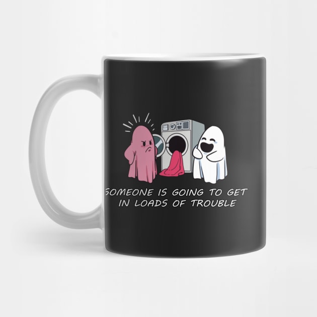 Mad Pink Ghost - Funny Ghost Puns by Photomisak72